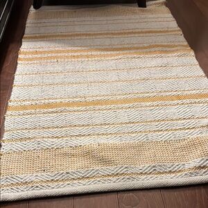 Hearth & Hand Striped Cream and Yellow Rug